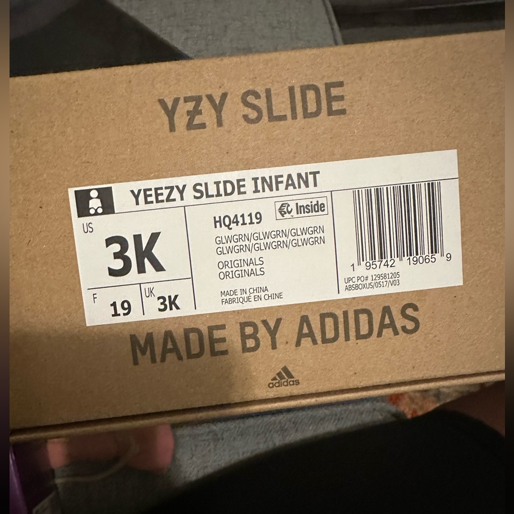 Infant Yeezy slides